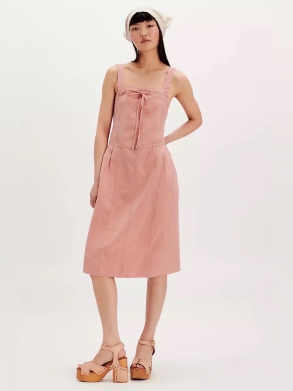 Free People Kaiber Midi Dress (LARGE)($128)